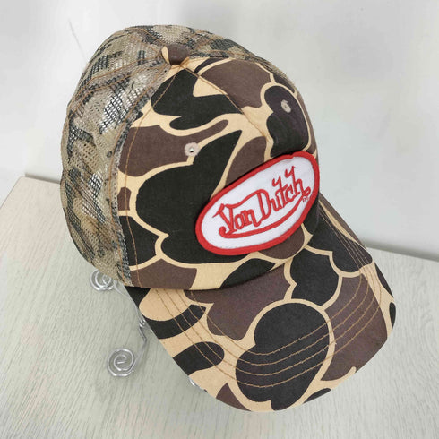 ボンダッチ Von Dutch カモ メッシュ切替 キャップ メンズ