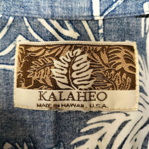 カラヘオ KALAHEO 90S USA製 リバースプリント S/S アロハシャツ メンズ