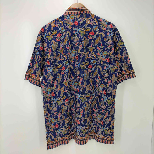 総柄 S/S 比翼シャツ メンズ import:XL