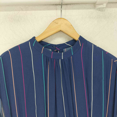 ボールジー BALLSEY ピンストライプ レーヨンシルクワンピース レディース JPN:34