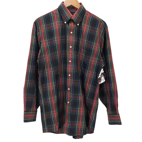 ジョスエーバンク Jos A Bank L/S ボタンダウン タータンチェックシャツ メンズ import:S