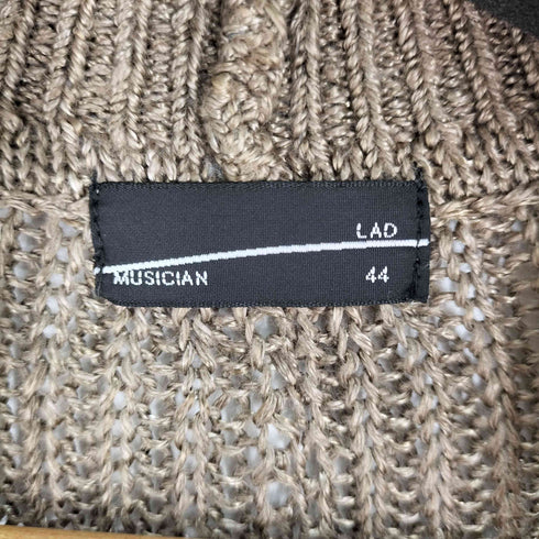 ラッドミュージシャン LAD MUSICIAN コットンレーヨン メッシュニット カーディガン メンズ JPN:44