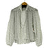 ザラ ZARA ドット柄 ボウタイ付き L/S ブラウス レディース import:L