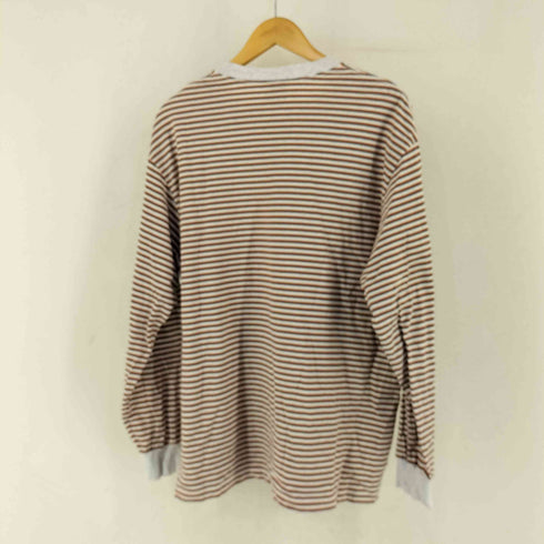 オールウェイズ ALWAYTH L/S ボーダーカットソー メンズ L