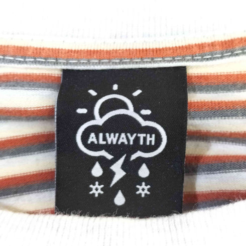 オールウェイズ ALWAYTH L/S ボーダーカットソー メンズ L