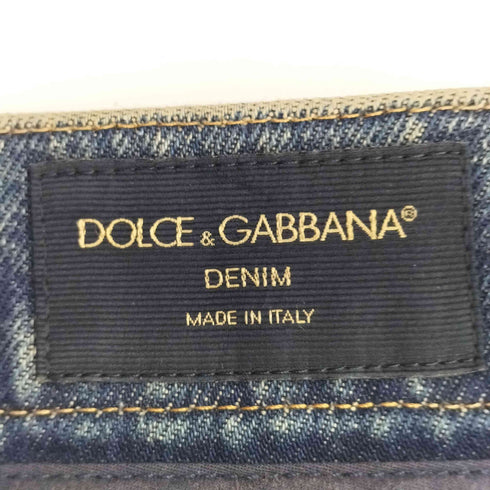 ドルチェアンドガッバーナ DOLCE&GABBANA クラッシュ加工 デストロイデニムパンツ メンズ 44