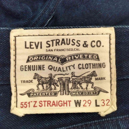 リーバイス Levis ボタン裏3514 551 Z STRAIGHT デニムパンツ メンズ 29/32