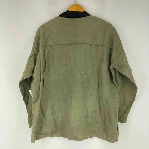 ザラ ZARA スキッパー リネン ブラウス レディース US L