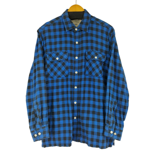 エルエルビーン L.L.Bean 00S 裏地サーマル ブロックチェック L/S シャツ メンズ import:M