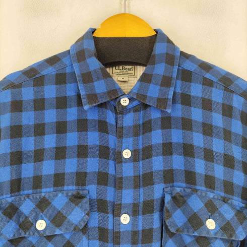 エルエルビーン L.L.Bean 00S 裏地サーマル ブロックチェック L/S シャツ メンズ import:M