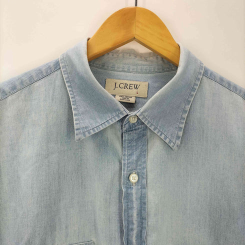 ジェイクルー J.CREW シャンブレー S/S シャツ フラップポケット メンズ import:L