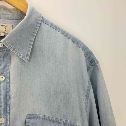 ジェイクルー J.CREW シャンブレー S/S シャツ フラップポケット メンズ import:L