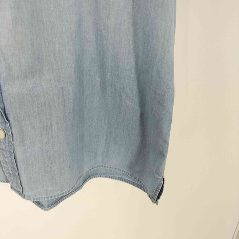 ジェイクルー J.CREW シャンブレー S/S シャツ フラップポケット メンズ import:L