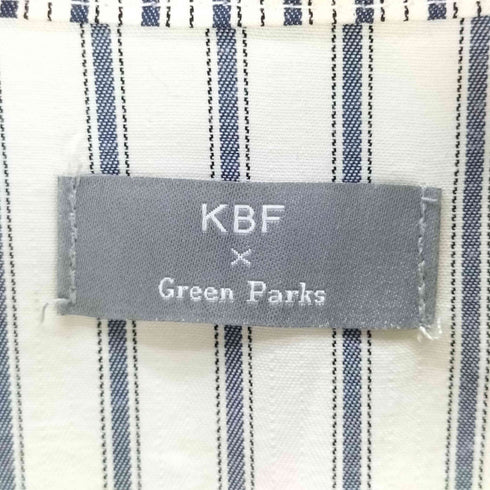 ケイビーエフ KBF パフスリープ ストライプ プルオーバー シャツワンピース レディース