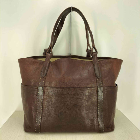 ゲンテン genten ロゴ刻印 レザー ビジネス トートバック レディース