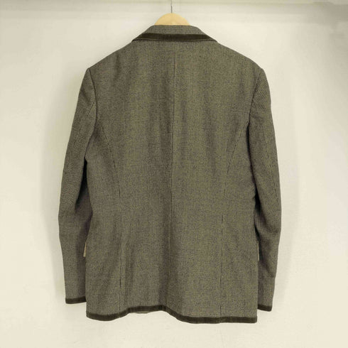 ポールスミス Paul Smith ベストセット ベロア切替 チェック柄 テーラードジャケット メンズ JPN:M