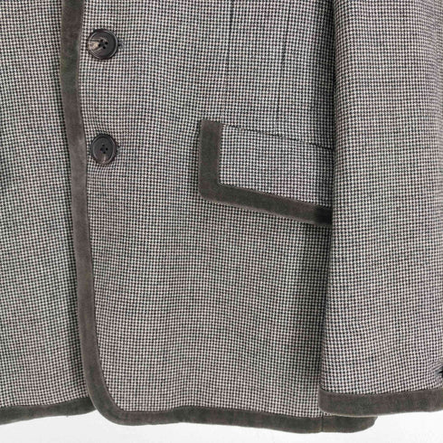 ポールスミス Paul Smith ベストセット ベロア切替 チェック柄 テーラードジャケット メンズ JPN:M