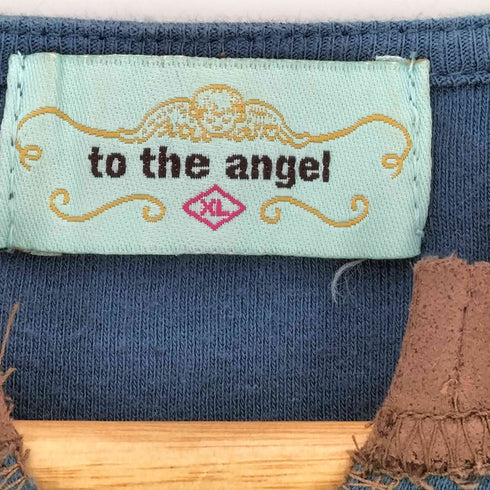 TO THE ANGEL グラフィック エンジェル ラインストーン カットソー Y2K レディース