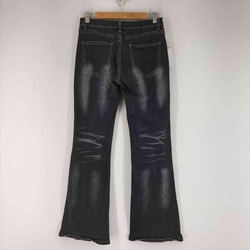 ダメージフレアデニムパンツ レディース JPN:M