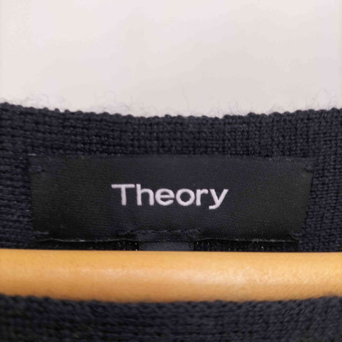 セオリー theory ウール100 横編み切替 セーター レディース JPN:S