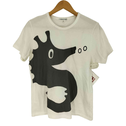 ワイズフォーリビング Ys for living フロントタツノオトシゴプリント S/S Tシャツ レディース import:M