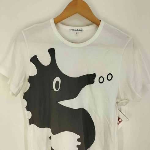 ワイズフォーリビング Ys for living フロントタツノオトシゴプリント S/S Tシャツ レディース import:M