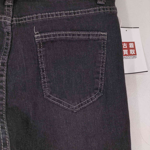 スタッズ加工 フレアデニムパンツ レディース US:28-29