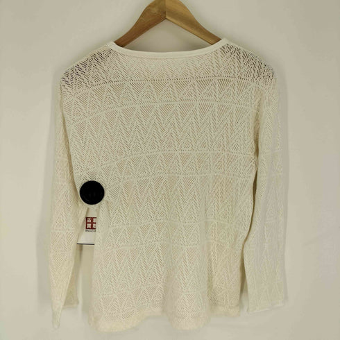 ワイズ Ys 80S 初期タグ クルーネック L/S メッシュ トップ シャツ レディース