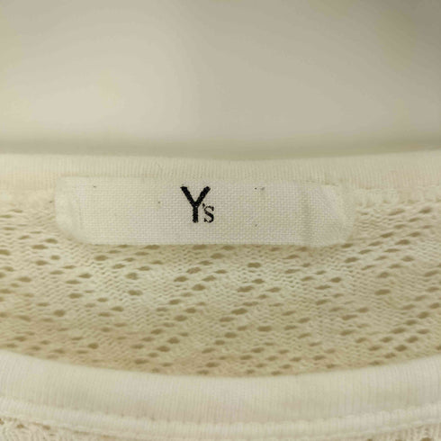 ワイズ Ys 80S 初期タグ クルーネック L/S メッシュ トップ シャツ レディース