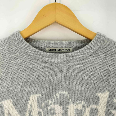 マルディメクルディ Mardi Mercredi ロゴ カシミヤ混 ニットセーター レディース ONE SIZE
