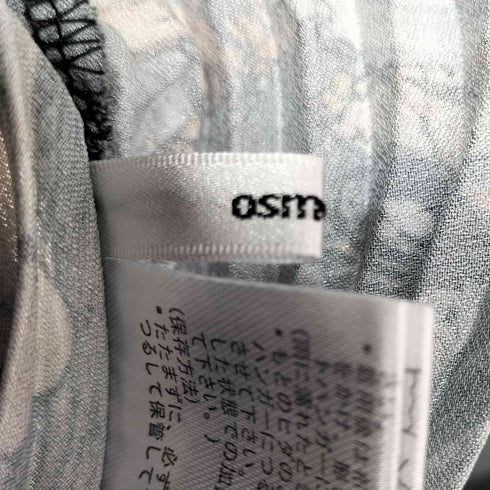 オズモーシス OSMOSIS プリントプリーツパンツ レディース ONE SIZE