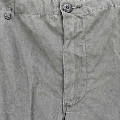 ユーエスアーミー U.S. ARMY 60s 1969年会計 ROUSERS MAN'S COTTON WIND RESISTANT RIP STOP POPLIN OG 107 4TH ジャングルファティーグ ショーツ メンズ LARGE SHORT