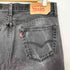 リーバイス Levis エジプト製 501 後染め ブラック デニムパンツ メンズ W34 L32