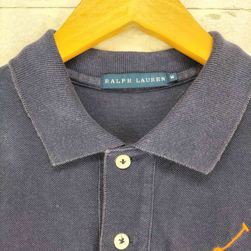 ラルフローレン RALPH LAUREN ビックポニー刺繍 ポロシャツワンピース レディース M