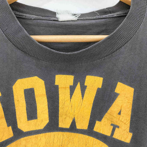 IOWA カレッジプリント クルーネック Tシャツ シングルステッチ メンズ