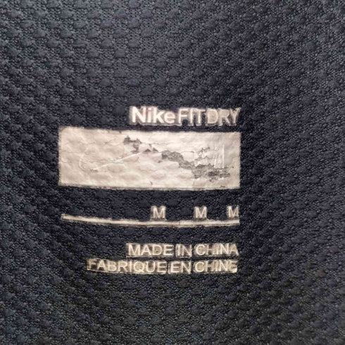 ナイキ NIKE スウッシュ刺繍 ハーフジップ S/S シャツ メンズ JPN:M