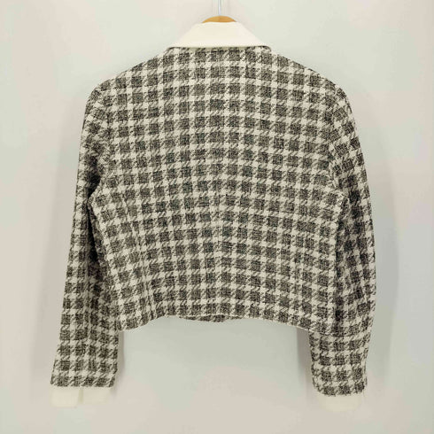 ザラ ZARA CROPPED CHECKED BLAZER レディース JPN:S