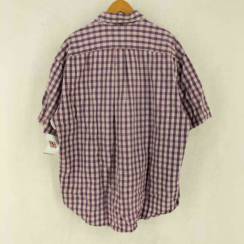トミーヒルフィガー TOMMY HILFIGER 90s コットン レギュラーカラーS/S BDシャツ メンズ import:XL