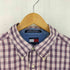 トミーヒルフィガー TOMMY HILFIGER 90s コットン レギュラーカラーS/S BDシャツ メンズ import:XL