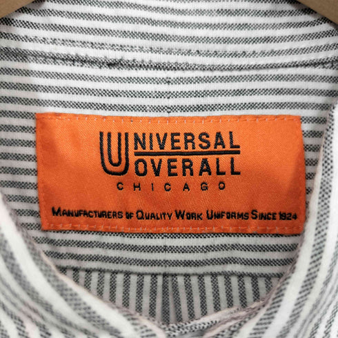 ユニバーサルオーバーオール UNIVERSAL OVERALL ストライプ ボタンダウン シャツ メンズ 160 / 72A