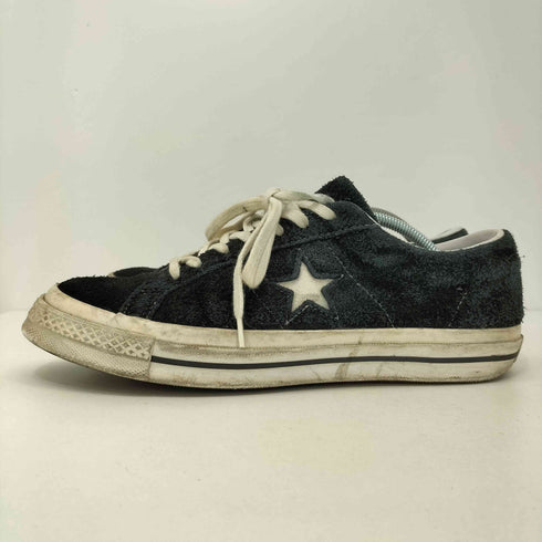 コンバース CONVERSE ONE STAR PREMIUM SUEDE BLACK LOW CUT メンズ JPN:28