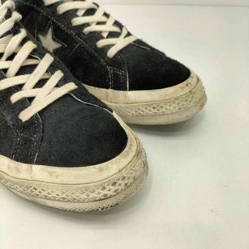 コンバース CONVERSE ONE STAR PREMIUM SUEDE BLACK LOW CUT メンズ JPN:28