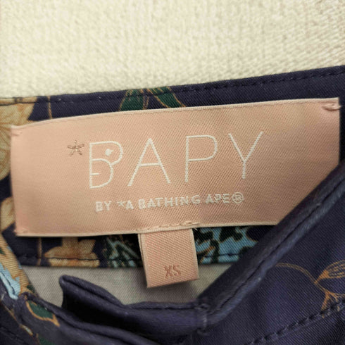 BAPY BY A BATHING APE 花柄切替デザインキャミワンピース レディース import:XS