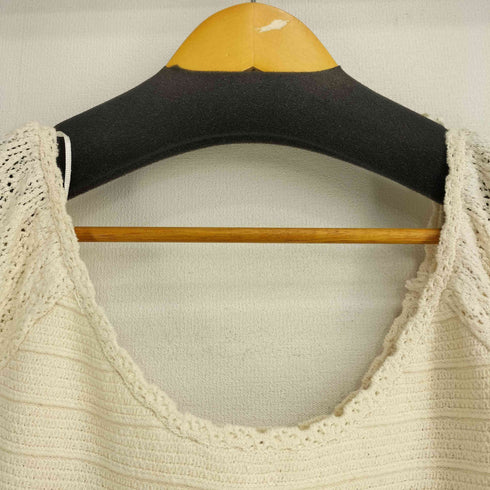 ザラ ZARA クロシェレース ニットトップス レディース import:M
