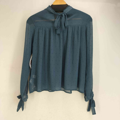 ミラオーウェン Mila Owen スタンドカラードット柄ブラウス レディース ONE SIZE