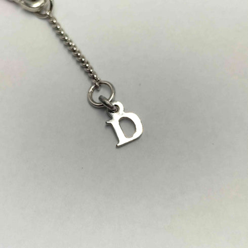 ディオール Dior 星型 ラインストーン ロゴペンダント シルバー ブレスレット レディース