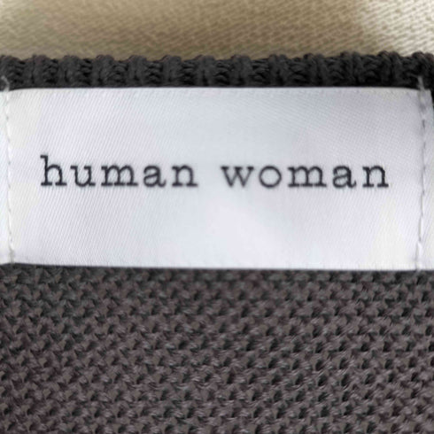 ヒューマンウーマン HUMAN WOMAN ミドルゲージギマカーディガン レディース JPN:M