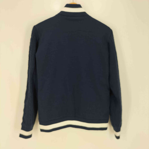 ルコックスポルティフ le coq sportif 21AW 防ふうセーターブルゾン GOLF チェーンニット 切替 ブルゾン ジャケット レディース import:M