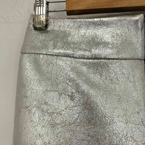 ザラ ZARA メタリックペンシルタイトスカート レディース S