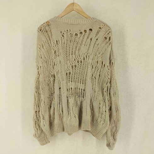 ザラ ZARA 透かし編み デザインニット レディース S